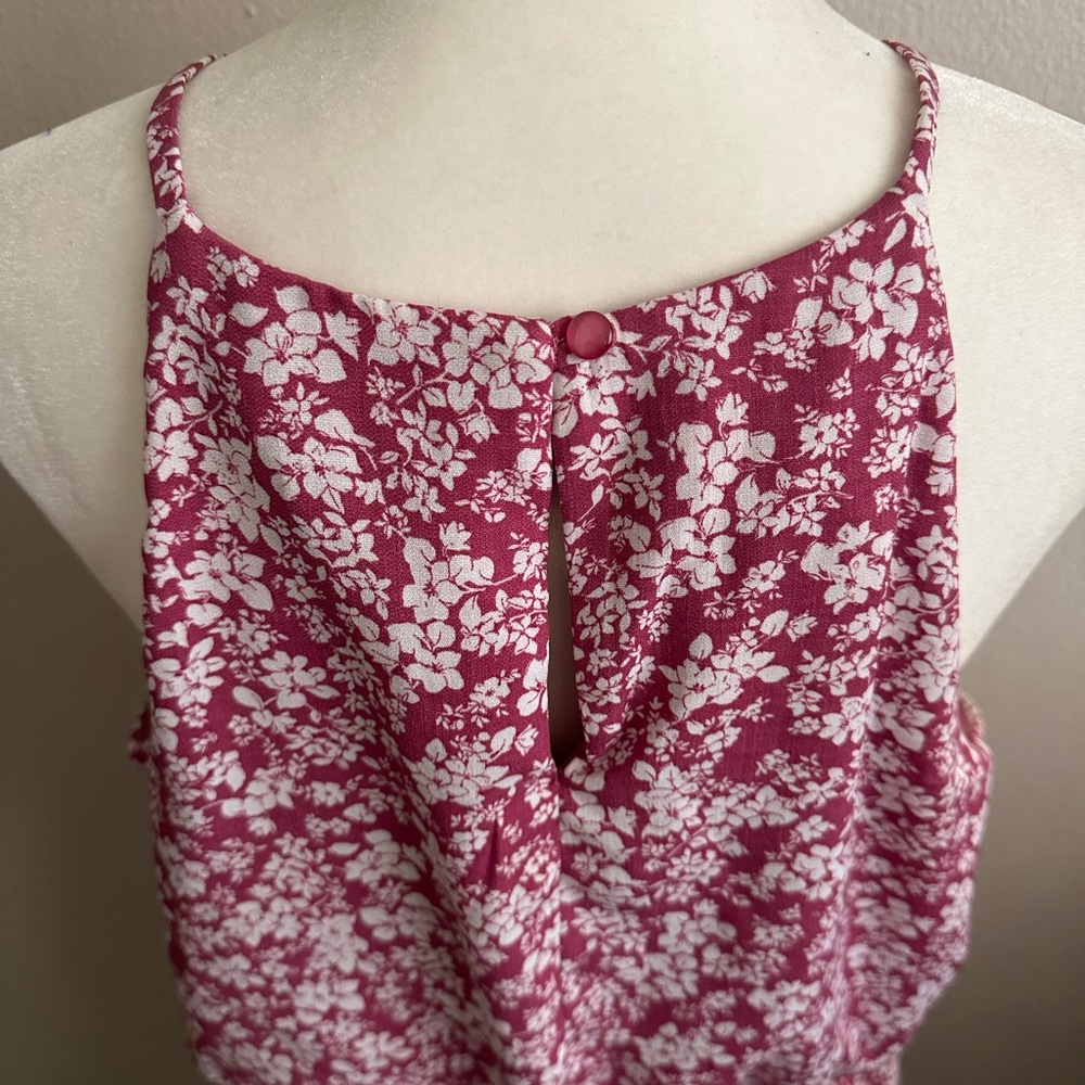 Iz Byer Pink and White Floral Dress - Picture 3 of 5